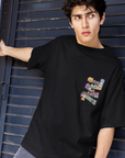 THEWHITELABEL SG19 Squid Game Logo 300Gsm Oversize Unisex T-shirt in Black and White Color - TheWhiteLabel