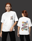 THEWHITELABEL SG19 Squid Game Logo 300Gsm Oversize Unisex T-shirt in Black and White Color - TheWhiteLabel