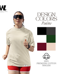 BW01 - TheWhiteLabel 300GSM Premium Plain Oversized Classic-Thick T-shirt 100% Cotton Premium Quality - TheWhiteLabel