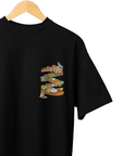 THEWHITELABEL SG18 Rasa Rasa Logo 300Gsm Oversize Unisex T-shirt in Black and White Color - TheWhiteLabel