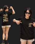 THEWHITELABEL SG18 Rasa Rasa Logo 300Gsm Oversize Unisex T-shirt in Black and White Color - TheWhiteLabel
