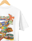 THEWHITELABEL SG14 Nostalgia Singapore Logo 300Gsm Oversize Unisex T-shirt in Black and White Color - TheWhiteLabel
