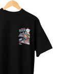 THEWHITELABEL SG17 TWL Pools Logo 300Gsm Oversize Unisex T-shirt in Black and White Color - TheWhiteLabel