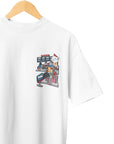 THEWHITELABEL SG17 TWL Pools Logo 300Gsm Oversize Unisex T-shirt in Black and White Color - TheWhiteLabel