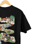THEWHITELABEL SG12 Mahjong Panda Logo 300Gsm Oversize Unisex T-shirt in Black and White Color - TheWhiteLabel