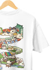 THEWHITELABEL SG12 Mahjong Panda Logo 300Gsm Oversize Unisex T-shirt in Black and White Color - TheWhiteLabel