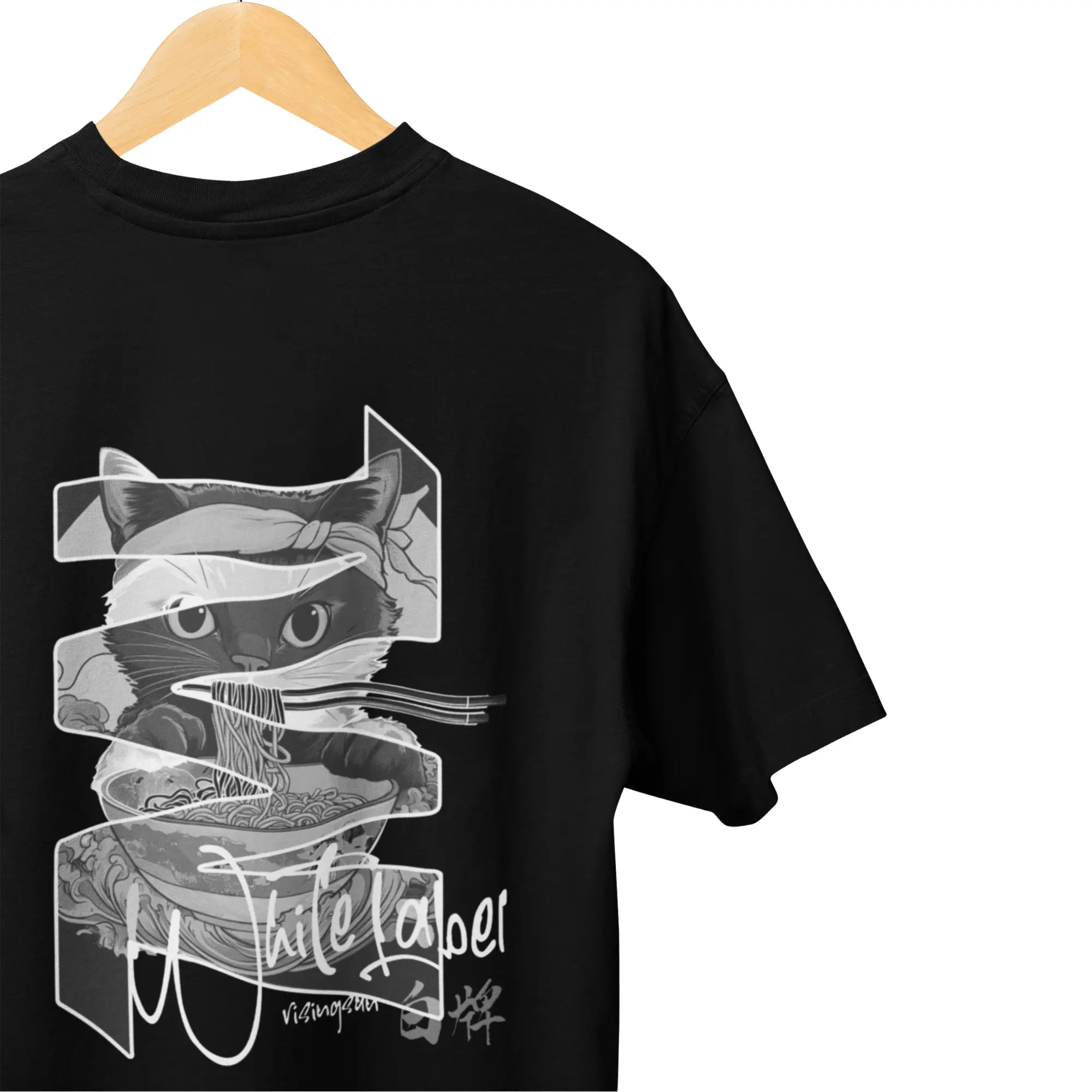 Japanese Lucky Cat Graphic Tee | THEWHITELABEL SG03 Oversize T-shirt Japanese Lucky Cat Graphic Tee | THEWHITELABEL SG03 Oversize T-shirt