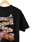 THEWHITELABEL SG15 Daruma Logo 300Gsm Oversize Unisex T-shirt in Black and White Color - TheWhiteLabel