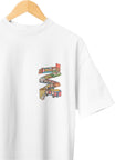 THEWHITELABEL SG20 DIMSUM Logo 300Gsm Oversize Unisex T-shirt in Black and White Color - TheWhiteLabel