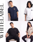 THEWHITELABEL CS18 VANTA RIBBED 300GSM Oversize Unisex T-shirt in 4 colours THEWHITELABEL