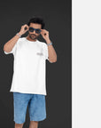 THEWHITELABEL CS08 PANDA LOK LOK 300Gsm Oversize Unisex T-shirt in Black and White Color - TheWhiteLabel