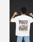 THEWHITELABEL CS08 PANDA LOK LOK 300Gsm Oversize Unisex T-shirt in Black and White Color - TheWhiteLabel
