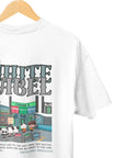 THEWHITELABEL CS09 FORTUNE BUS INTERCHANGE 300Gsm Oversize Unisex T-shirt in Black and White Color - TheWhiteLabel
