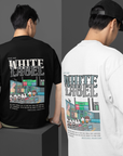 THEWHITELABEL CS09 FORTUNE BUS INTERCHANGE 300Gsm Oversize Unisex T-shirt in Black and White Color