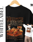 THEWHITELABEL CS10 CHILLI CRAB 300Gsm Oversize Unisex T-shirt in Black and White Color - TheWhiteLabel