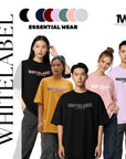 Asian model wearing 280GSM oversized essential streetwear t-shirt in Singapore