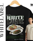 THEWHITELABEL CS11 SAMBAL STINGRAY AND KANGKONG 300Gsm Oversize Unisex T-shirt in Black and Beige Color - TheWhiteLabel