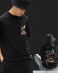 THEWHITELABEL SG05 Takoyaki Logo 300Gsm Oversize Unisex T-shirt in Black and White Color - TheWhiteLabel