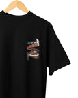 THEWHITELABEL SG05 Takoyaki Logo 300Gsm Oversize Unisex T-shirt in Black and White Color - TheWhiteLabel