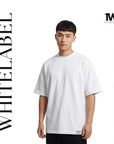 BW01 - TheWhiteLabel 300GSM Premium Plain Oversized Classic-Thick T-shirt 100% Cotton Premium Quality - TheWhiteLabel