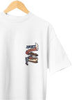 THEWHITELABEL SG05 Takoyaki Logo 300Gsm Oversize Unisex T-shirt in Black and White Color - TheWhiteLabel