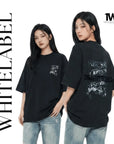 THEWHITELABEL CS14 Signature Diamonds 300GSM Unisex T-Shirt in Black Velvet - TheWhiteLabel