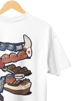 THEWHITELABEL SG05 Takoyaki Logo 300Gsm Oversize Unisex T-shirt in Black and White Color - TheWhiteLabel