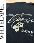 THEWHITELABEL CS15 Classical MASKED 300GSM Unisex T-Shirt in Black Colour - TheWhiteLabel