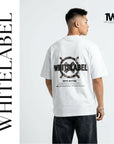 THEWHITELABEL CS12 International MUTE BUTTON 300GSM Unisex T-Shirt Black and White - TheWhiteLabel