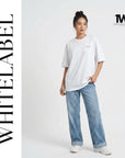 THEWHITELABEL CS01 Classic Member Logo 300Gsm Oversize Unisex T-shirt in Black and White Color - TheWhiteLabel