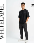 THEWHITELABEL CS02 Timeless Logo 300Gsm Oversize Unisex T-shirt in Black and White Color - TheWhiteLabel