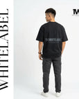 THEWHITELABEL CS02 Timeless Logo 300Gsm Oversize Unisex T-shirt in Black and White Color - TheWhiteLabel