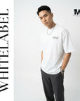 THEWHITELABEL CS06 Sleepless Night 300Gsm Oversize Unisex T-shirt in Black and White Color THEWHITELABEL