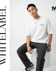 THEWHITELABEL CS06 Sleepless Night 300Gsm Oversize Unisex T-shirt in Black and White Color THEWHITELABEL
