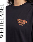 THEWHITELABEL FS03 CHICKEN CHOP WITH BLACK PEPPER SAUCE 300GSM Oversize Unisex T-Shirt in Black Color THEWHITELABEL