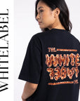 THEWHITELABEL FS03 CHICKEN CHOP WITH BLACK PEPPER SAUCE 300GSM Oversize Unisex T-Shirt in Black Color THEWHITELABEL