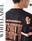 THEWHITELABEL FS02 CHOCOLATE WAFFLES 300GSM Oversize Unisex T-Shirt in Black Color THEWHITELABEL