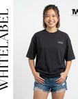 THEWHITELABEL CS07 Hokkien Mee 300Gsm Oversize Unisex T-shirt in Black and White Color THEWHITELABEL