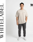 THEWHITELABEL CS11 SAMBAL STINGRAY AND KANGKONG 300Gsm Oversize Unisex T-shirt in Black and Beige Color THEWHITELABEL