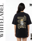 THEWHITELABEL SG24 POKER PANDA ROYALE 300Gsm Oversize Unisex T-shirt in Black Color THEWHITELABEL