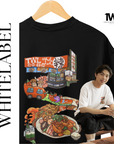 THEWHITELABEL SG11 Mala Xiangguo Logo 300Gsm Oversize Unisex T-shirt in Black and White Color - TheWhiteLabel