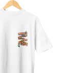 THEWHITELABEL SG11 Mala Xiangguo Logo 300Gsm Oversize Unisex T-shirt in Black and White Color - TheWhiteLabel