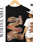 THEWHITELABEL SG08 TWL Bakery Logo 300Gsm Oversize Unisex T-shirt in Black and White Color - TheWhiteLabel
