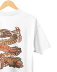 THEWHITELABEL SG08 TWL Bakery Logo 300Gsm Oversize Unisex T-shirt in Black and White Color - TheWhiteLabel
