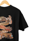 THEWHITELABEL SG08 TWL Bakery Logo 300Gsm Oversize Unisex T-shirt in Black and White Color - TheWhiteLabel
