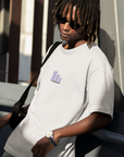 LIMITS 300GSM Oversized Tee ( White ) – Push Beyond Boundaries with Ultimate Comfort and Style - TheWhiteLabel