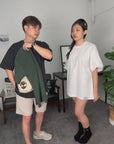 BW01 - TheWhiteLabel 300GSM Premium Plain Oversized Classic-Thick T-shirt 100% Cotton Premium Quality
