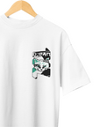 THEWHITELABEL SG02 Honshu Logo 300Gsm Oversize Unisex T-shirt in Black and White Color - TheWhiteLabel