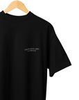 THEWHITELABEL CS01 Classic Member Logo 300Gsm Oversize Unisex T-shirt in Black and White Color - TheWhiteLabel
