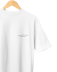 THEWHITELABEL CS01 Classic Member Logo 300Gsm Oversize Unisex T-shirt in Black and White Color - TheWhiteLabel
